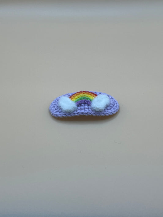 Rainbow Cloud Hair Clip