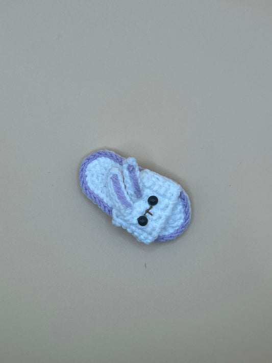 Bunny Slipper Hair Clip