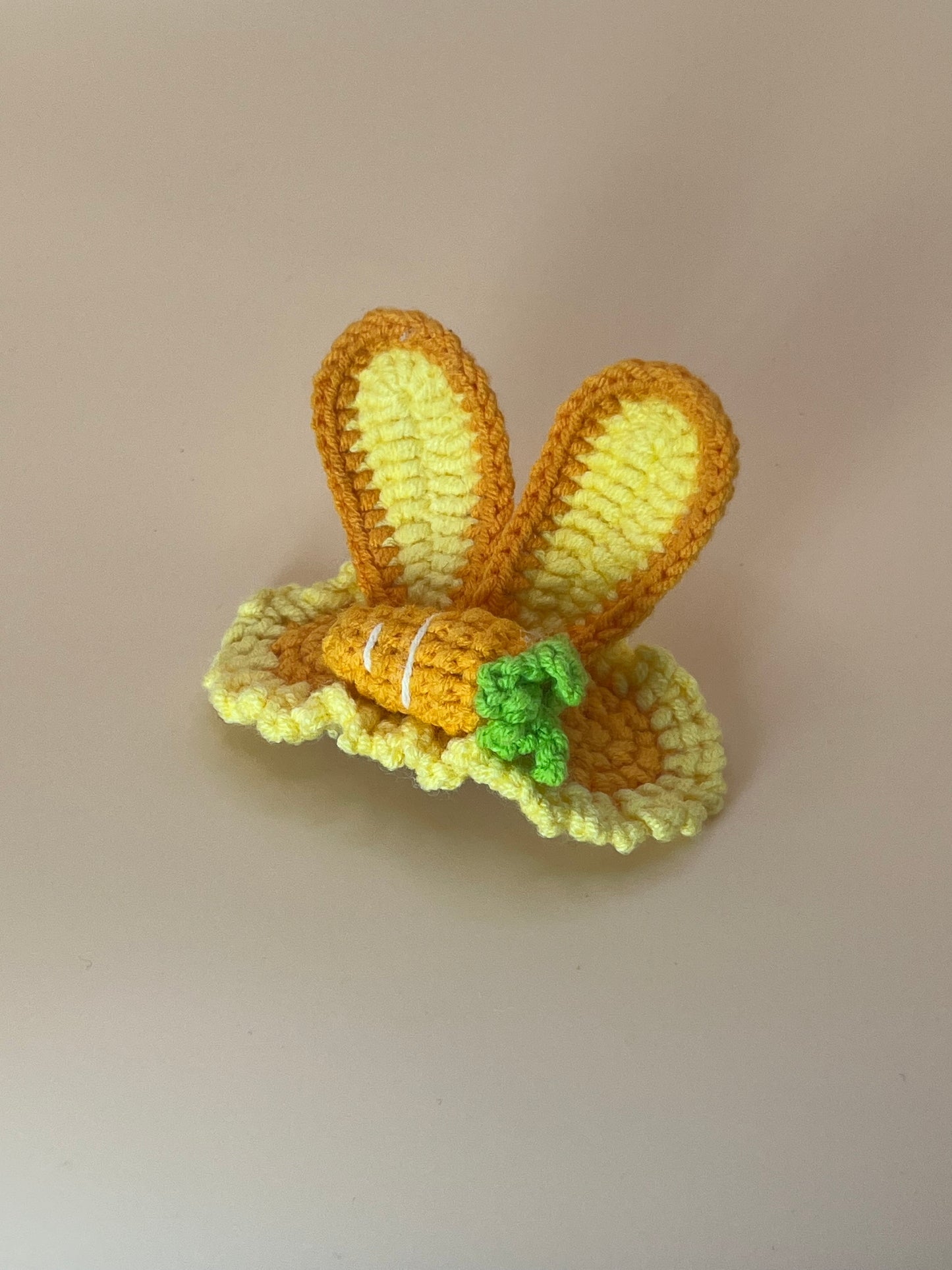 Bunny Ear Carrot Hair Clip