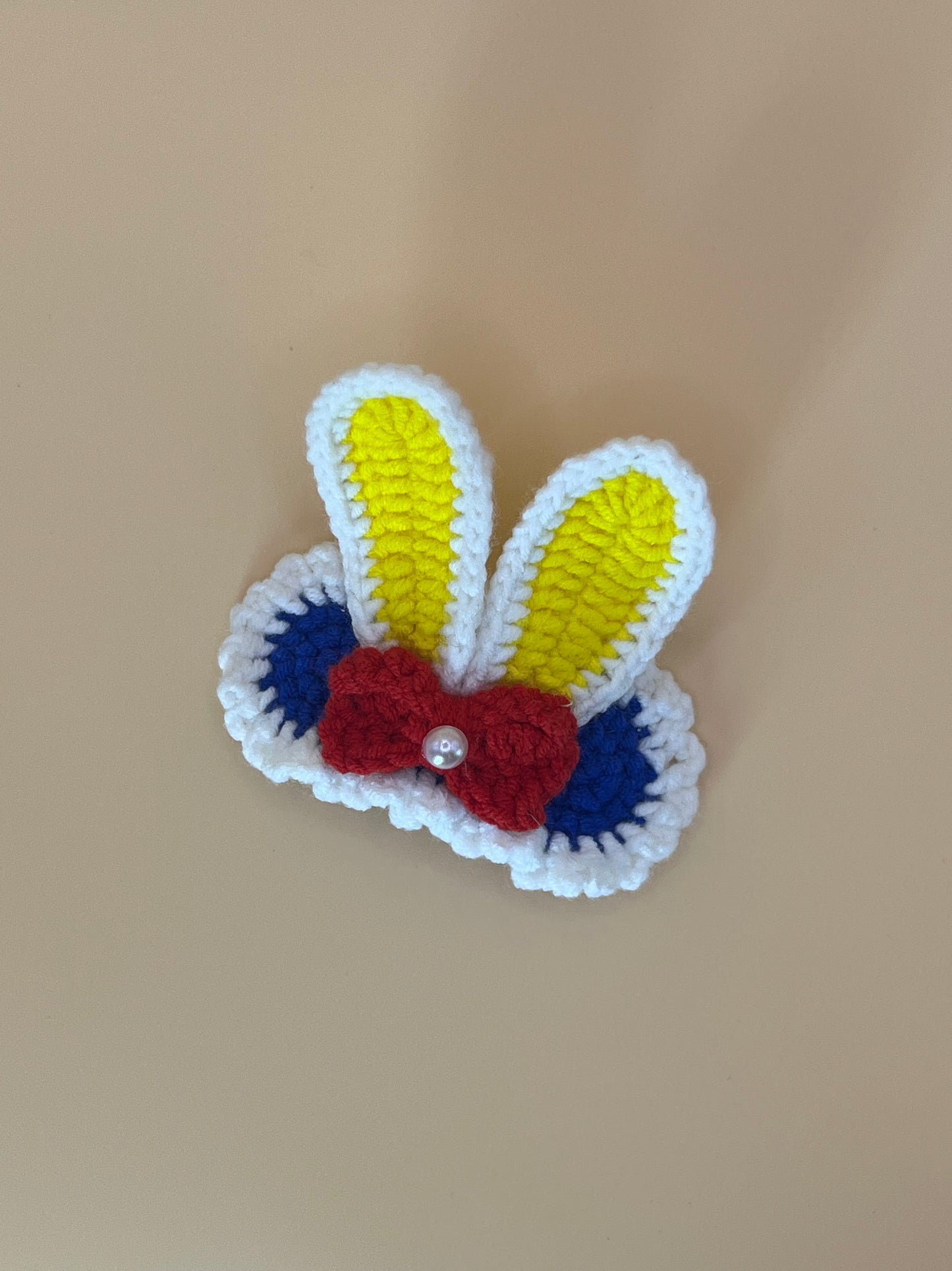 Bunny Ear Flower Hair Clip