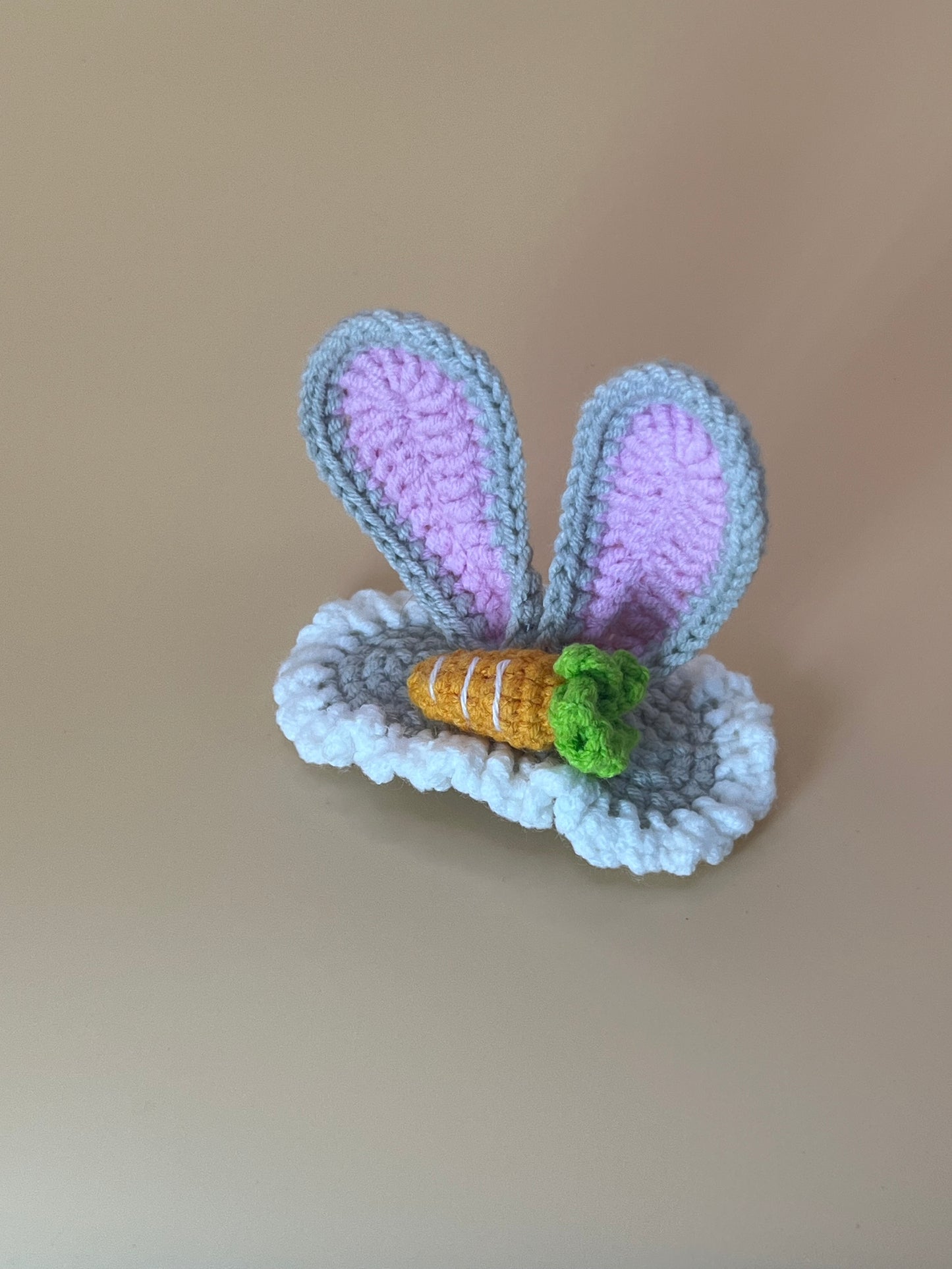 Bunny Ear Carrot Hair Clip
