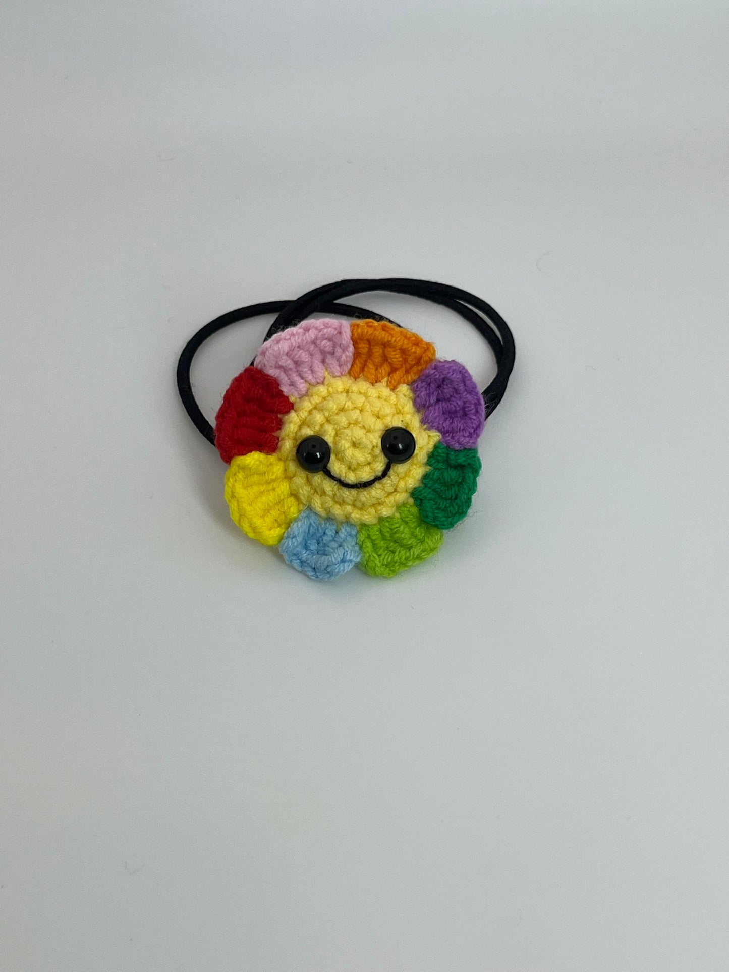 Rainbow Smiley Hair Tie