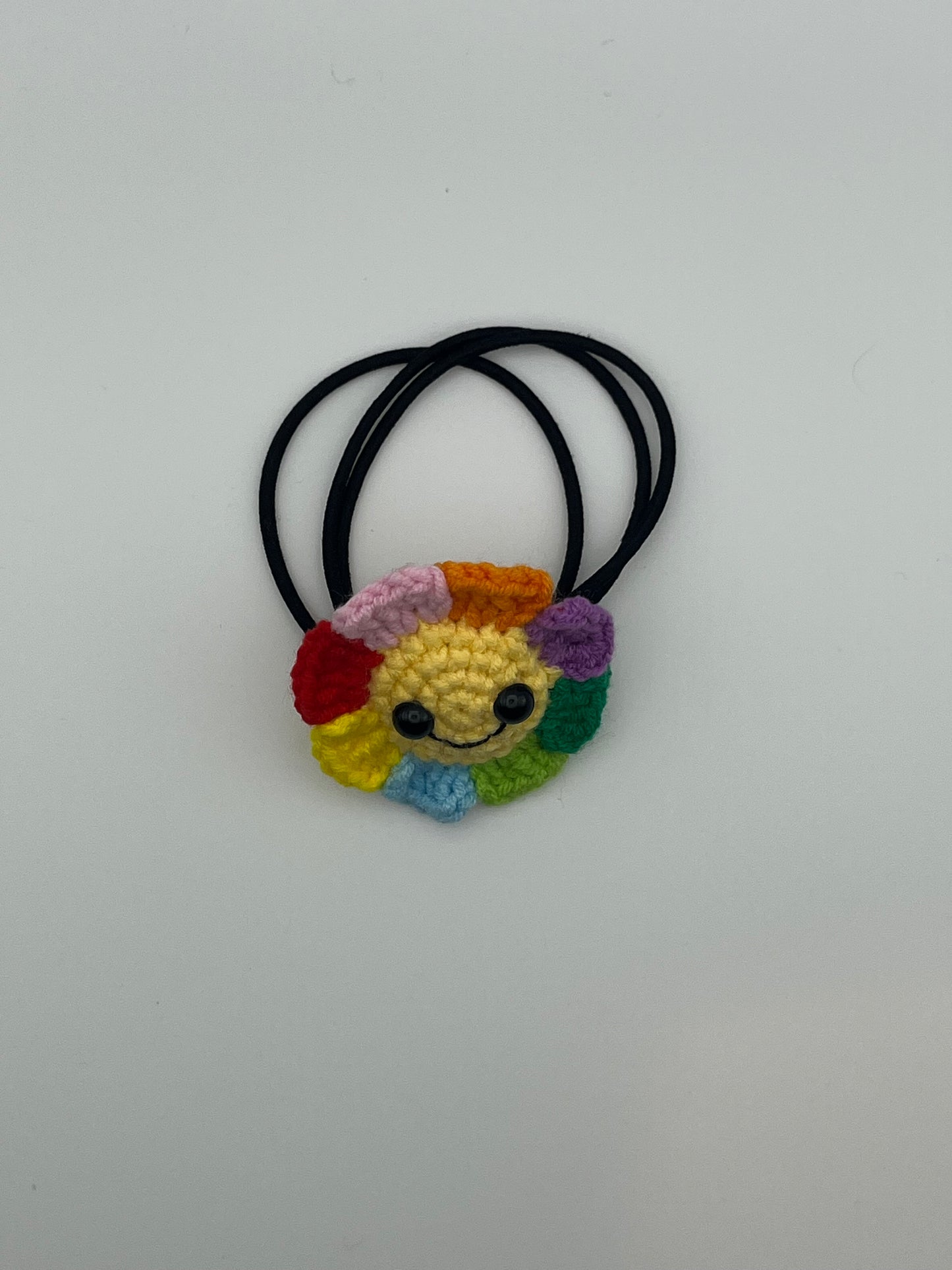 Rainbow Smiley Hair Tie