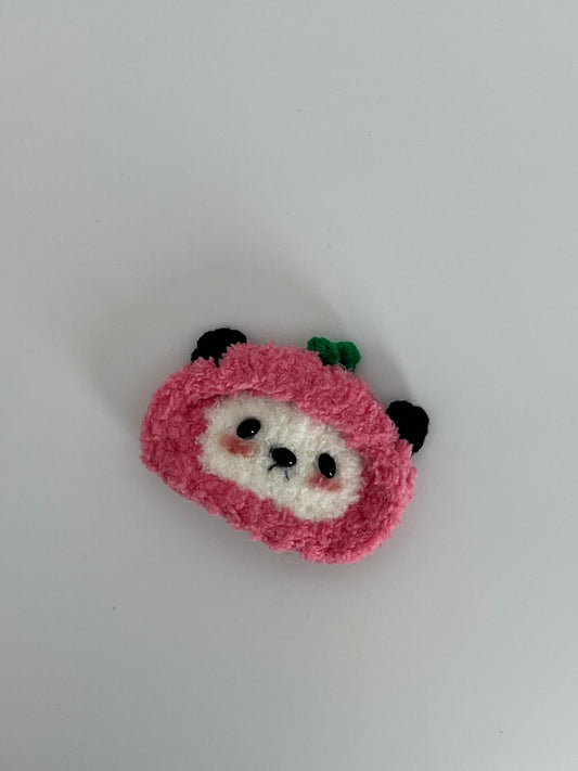Furry Panda Hair Clip
