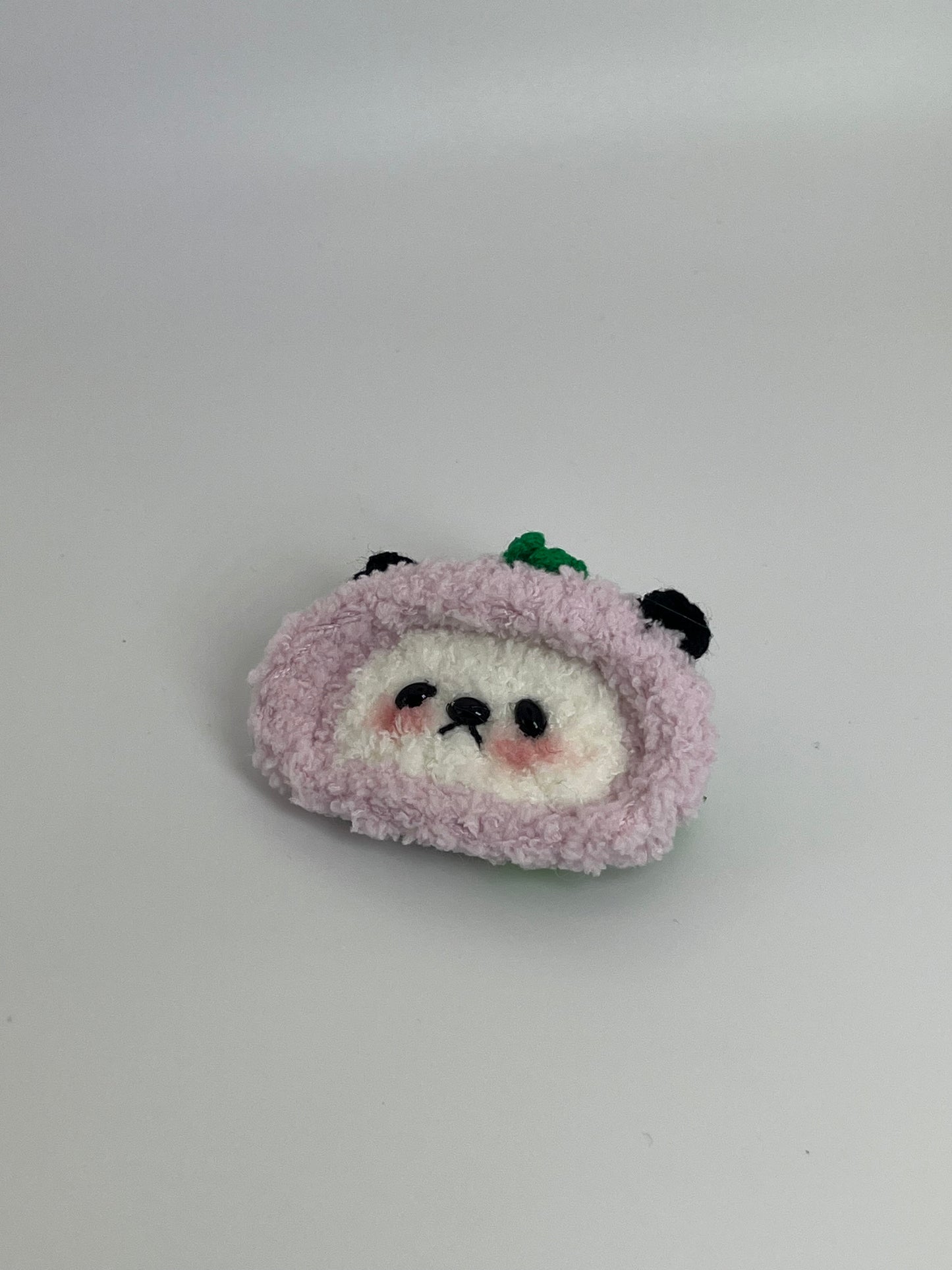 Furry Panda Hair Clip