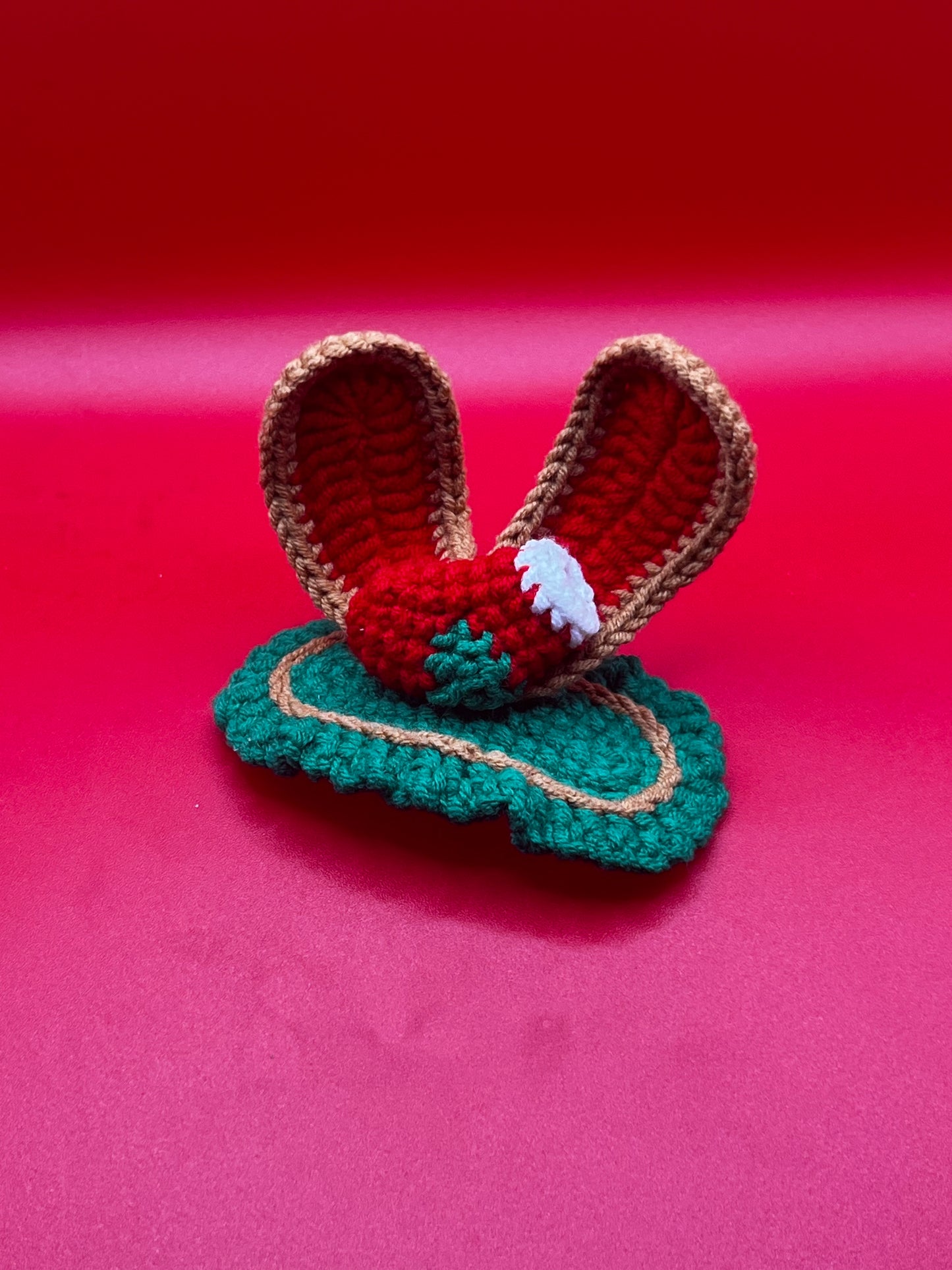 Christmas Bunny Ear Hair Clip